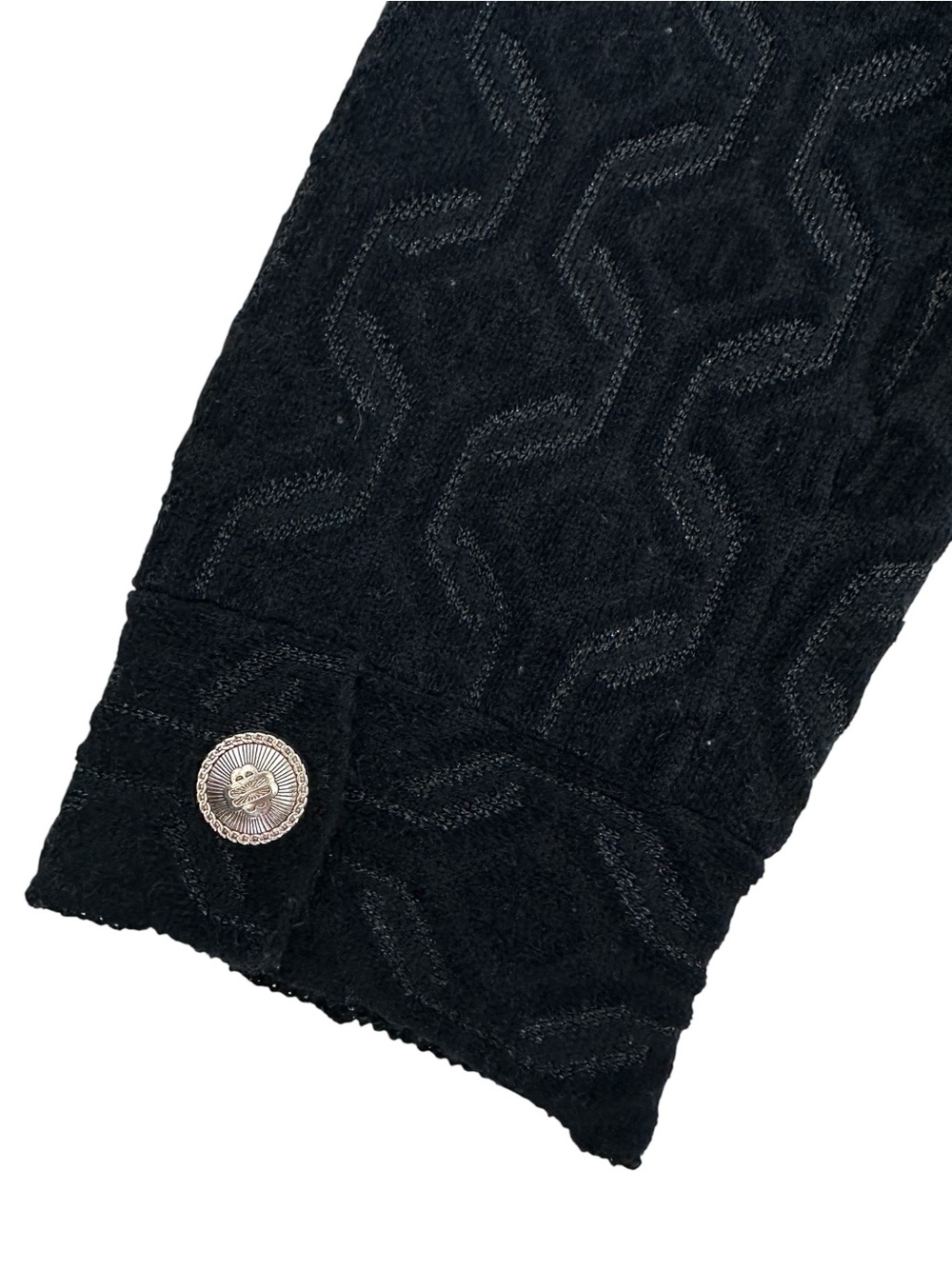 Maje Monserra Cardigan Black Textured Knit Gold Buttons Parisian Chic 2 M - Picture 14 of 16